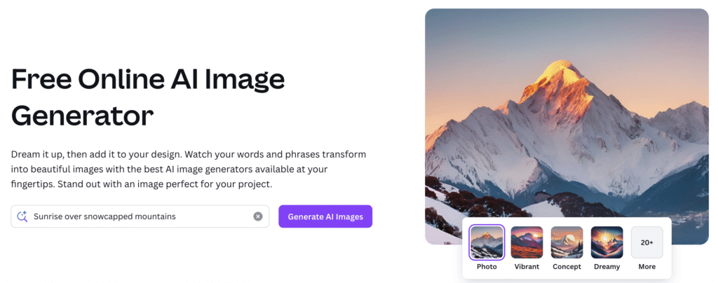 Canva - Online AI Image Generator