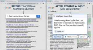 Google AI search box